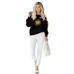 custom western michigan broncos punisher skull black hoodie best selling