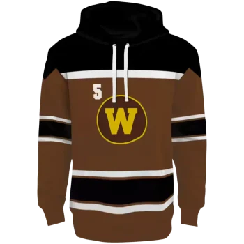 custom western michigan broncos striped pattern brown hoodie best selling