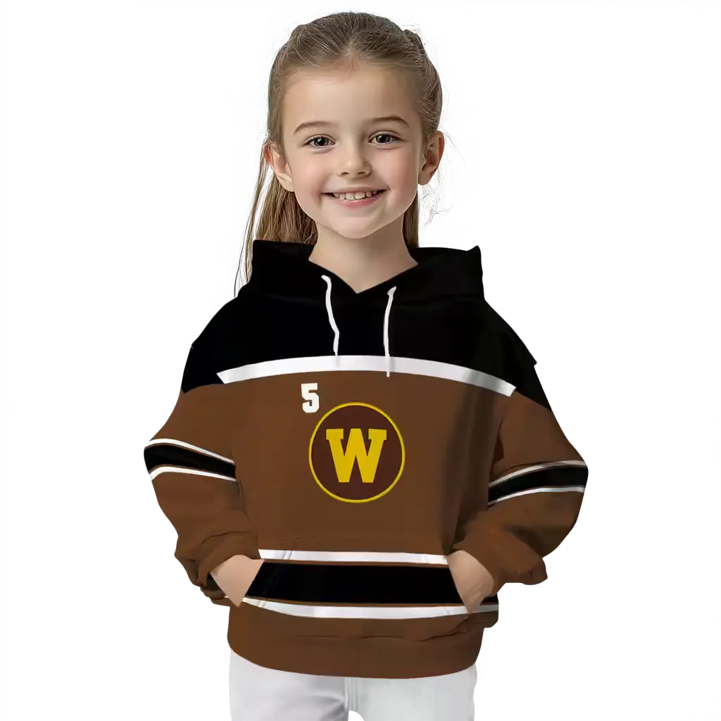 custom western michigan broncos striped pattern brown hoodie top rated custom western michigan broncos striped pattern brown hoodie top rated