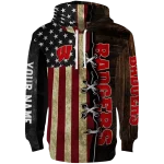 custom wisconsin badgers american pride hoodie best selling