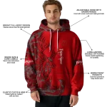 custom wisconsin badgers deer silhouette red hoodie best selling