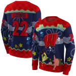 custom wisconsin badgers spongebob patrick star red navy hoodie best selling