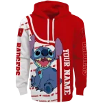 custom wisconsin badgers stitch red hoodie best selling