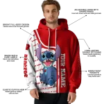 custom wisconsin badgers stitch red hoodie best selling