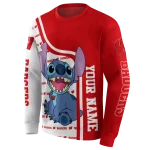 custom wisconsin badgers stitch red hoodie best selling