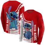 custom wisconsin badgers stitch red hoodie best selling