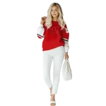 custom wisconsin badgers striped sleeves red hoodie best selling