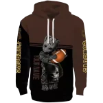 custom wyoming cowboys baby groot brown black hoodie best selling