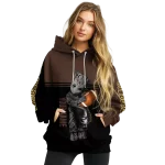 custom wyoming cowboys baby groot brown black hoodie best selling