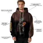 custom wyoming cowboys baby groot brown black hoodie best selling