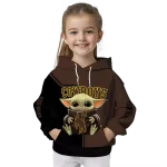 custom wyoming cowboys baby yoda brown black hoodie best selling