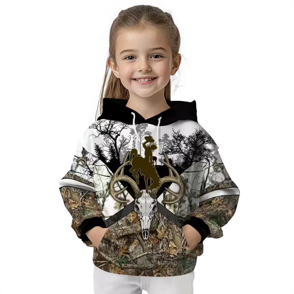 custom wyoming cowboys forest silhouette hoodie top rated custom wyoming cowboys forest silhouette hoodie top rated