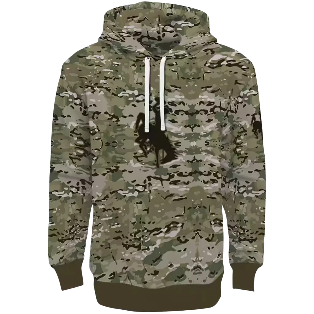 custom wyoming cowboys military style hoodie best selling custom wyoming cowboys military style hoodie best selling