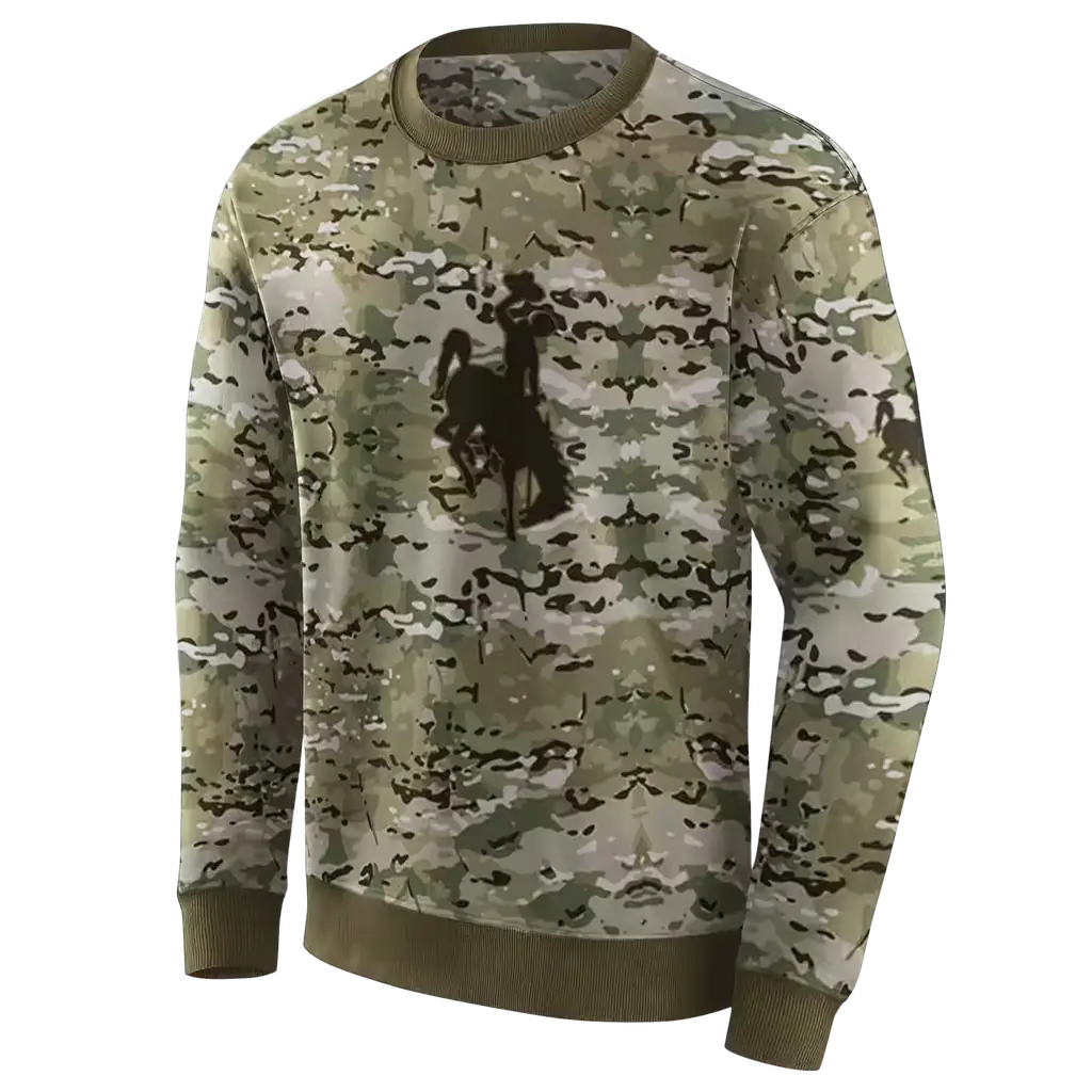 custom wyoming cowboys military style hoodie new arrival custom wyoming cowboys military style hoodie new arrival