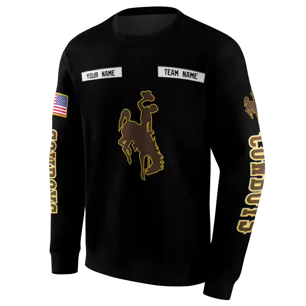 custom wyoming cowboys punisher skull black hoodie new arrival custom wyoming cowboys punisher skull black hoodie new arrival