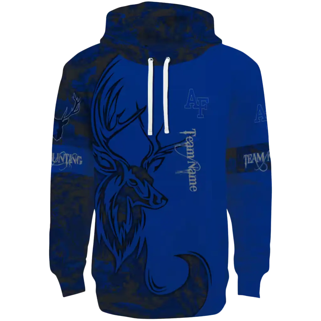 customized air force falcons deer silhouette blue hoodie best selling customized air force falcons deer silhouette blue hoodie best selling