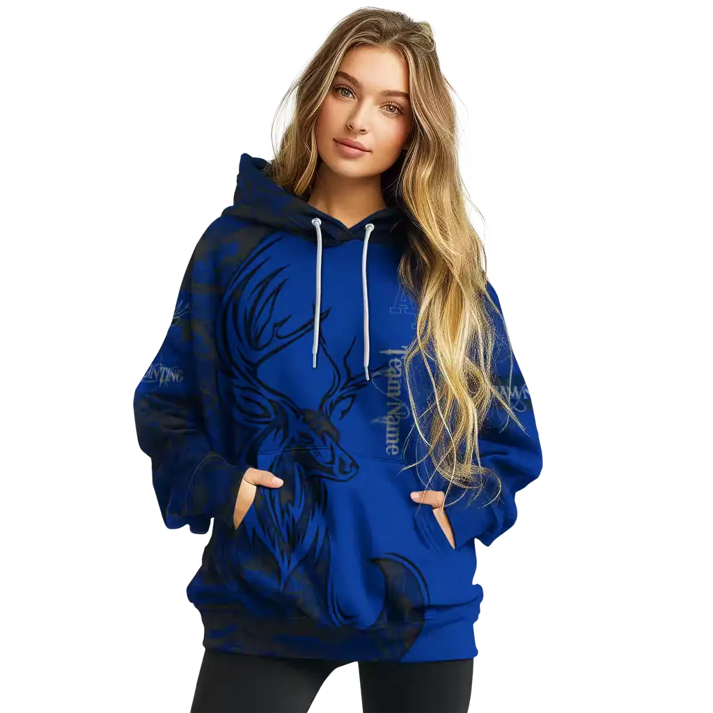 customized air force falcons deer silhouette blue hoodie high quality customized air force falcons deer silhouette blue hoodie high quality