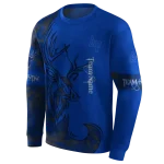 customized air force falcons deer silhouette blue hoodie best selling