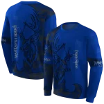 customized air force falcons deer silhouette blue hoodie best selling