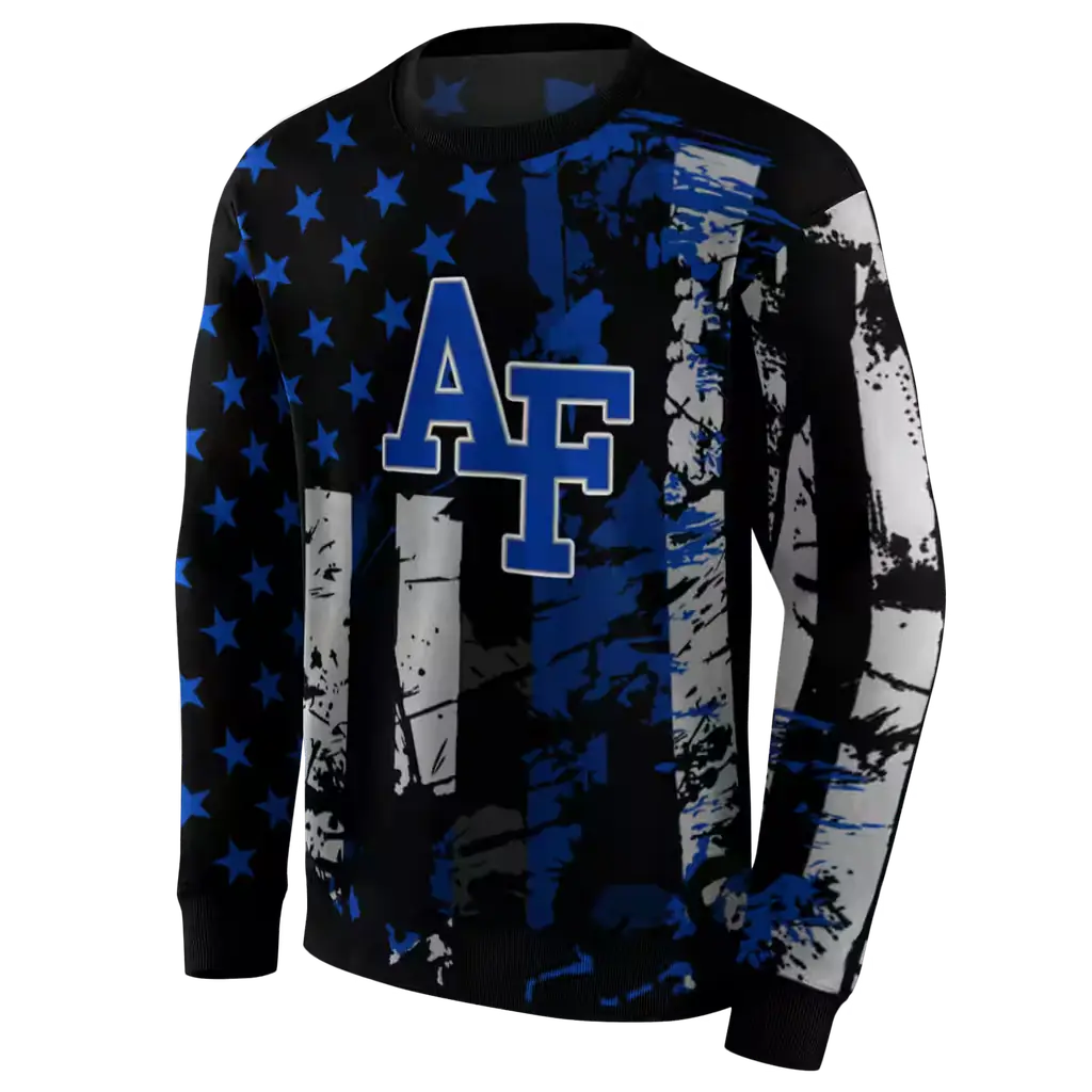 customized air force falcons distressed flag blue black hoodie new arrival customized air force falcons distressed flag blue black hoodie new arrival