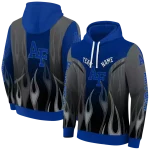 customized air force falcons flame design blue hoodie best selling
