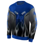 customized air force falcons flame design blue hoodie best selling