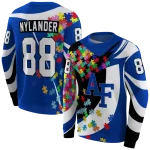 customized air force falcons puzzle pieces blue hoodie best selling