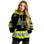 customized air force falcons safety motif black neon green hoodie best selling