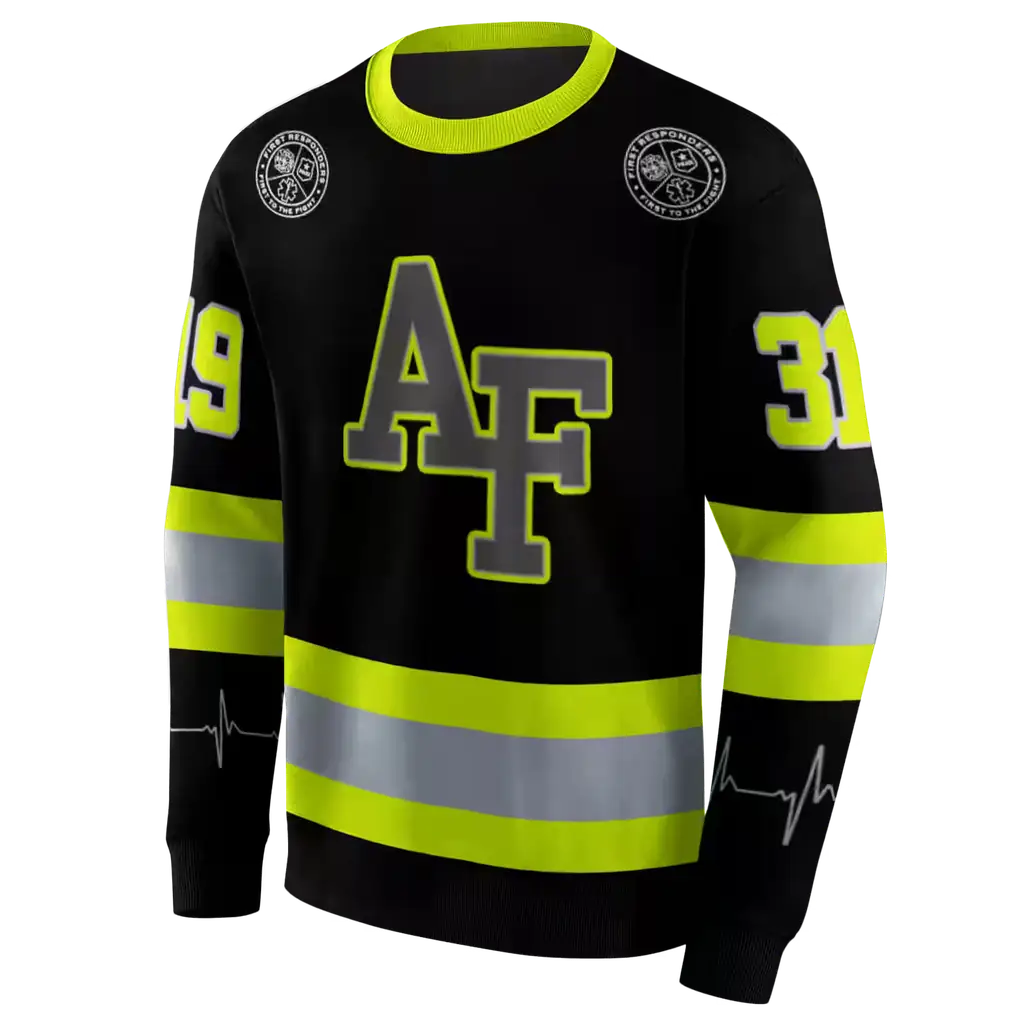 customized air force falcons safety motif black neon green hoodie new arrival customized air force falcons safety motif black neon green hoodie new arrival