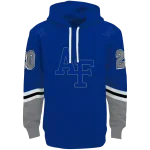 customized air force falcons striped sleeves blue hoodie best selling