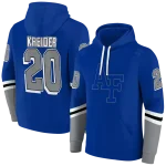 customized air force falcons striped sleeves blue hoodie best selling