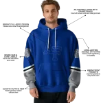 customized air force falcons striped sleeves blue hoodie best selling