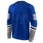 customized air force falcons striped sleeves blue hoodie best selling