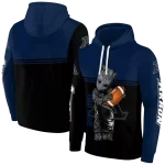 customized akron zips baby groot blue black hoodie best selling