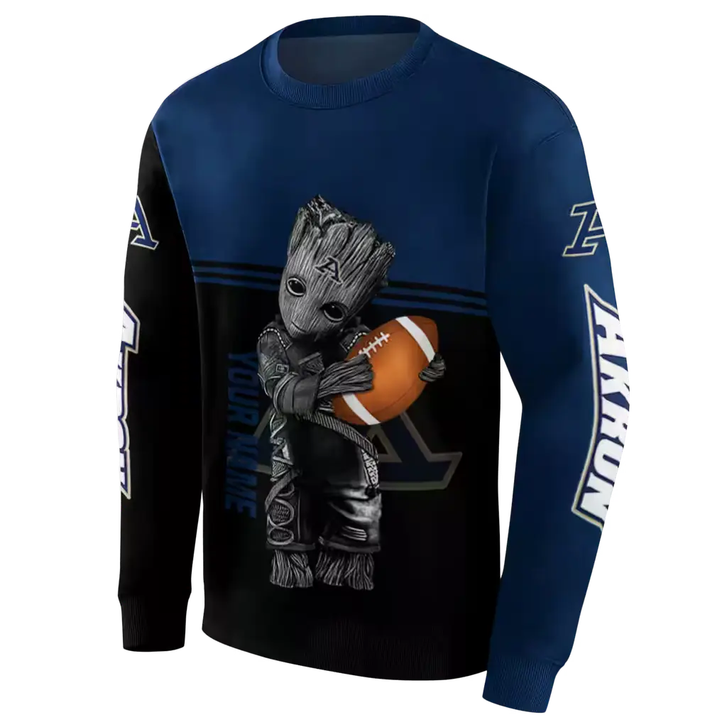 customized akron zips baby groot blue black hoodie new arrival customized akron zips baby groot blue black hoodie new arrival