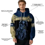 customized akron zips grim reaper blue black hoodie best selling