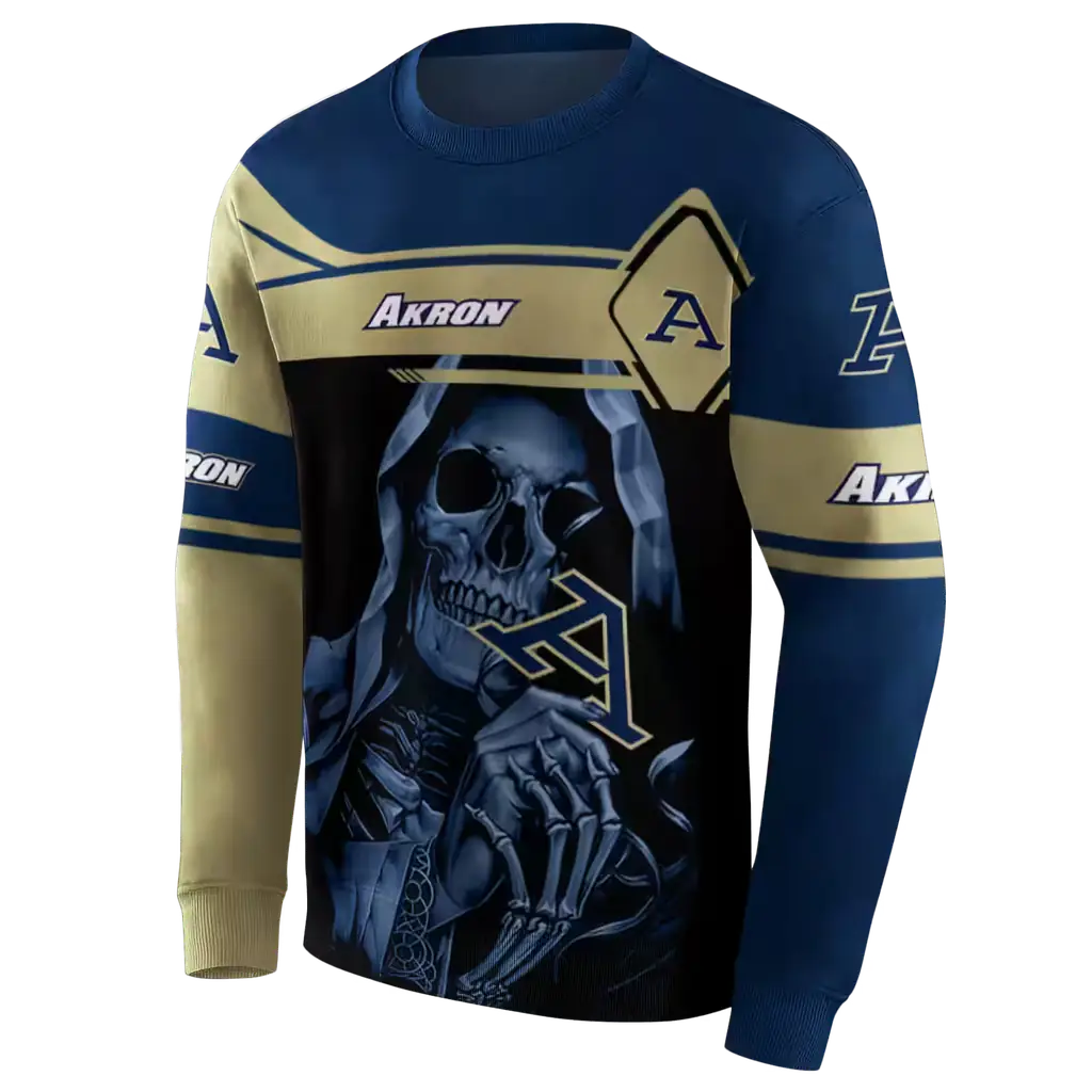 customized akron zips grim reaper blue black hoodie new arrival customized akron zips grim reaper blue black hoodie new arrival