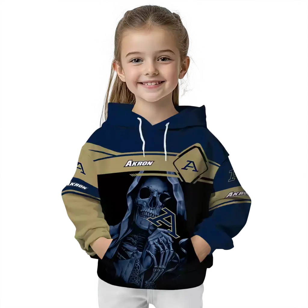 customized akron zips grim reaper blue black hoodie top rated customized akron zips grim reaper blue black hoodie top rated