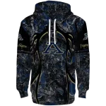 customized akron zips hunting theme blue black hoodie best selling