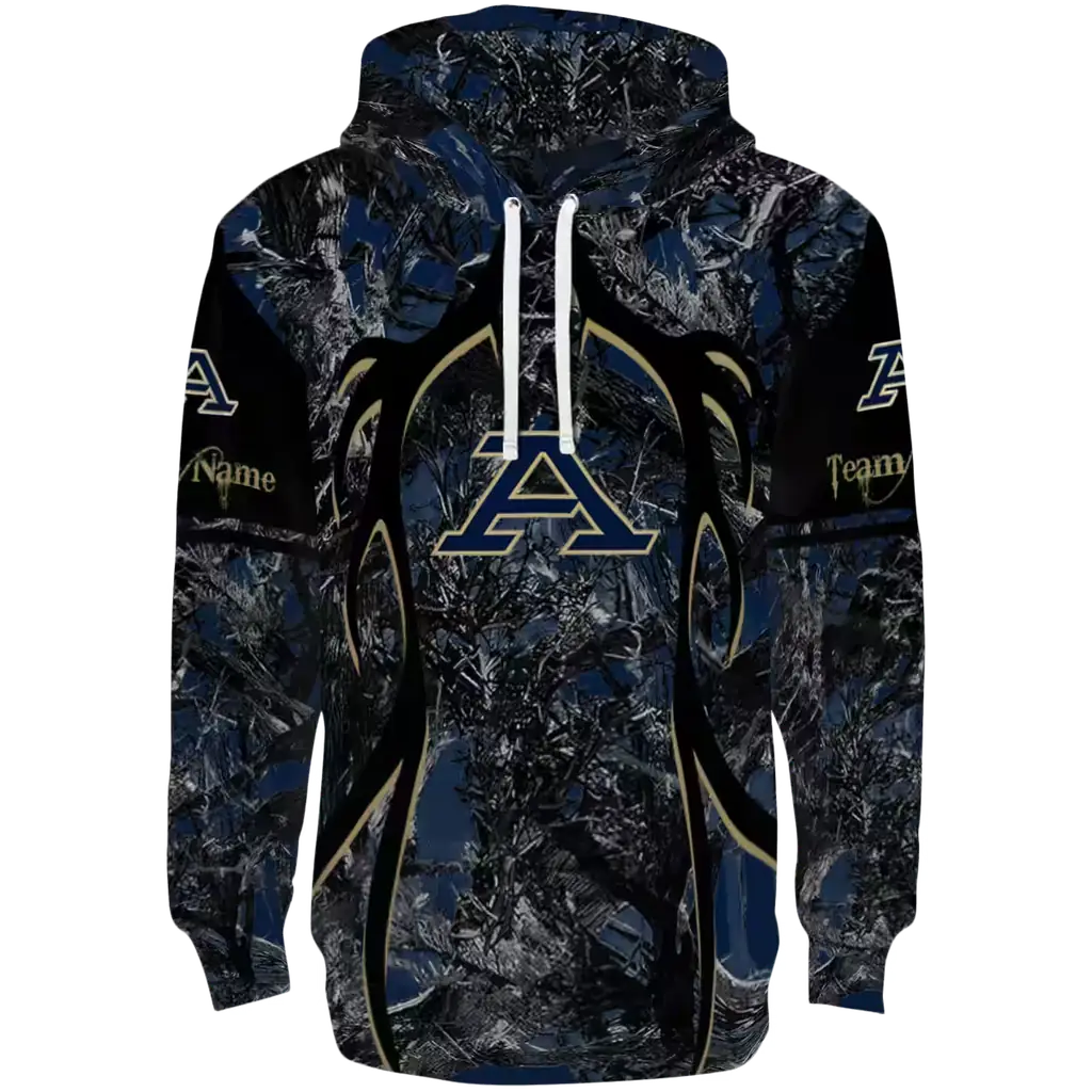 customized akron zips hunting theme blue black hoodie best selling customized akron zips hunting theme blue black hoodie best selling
