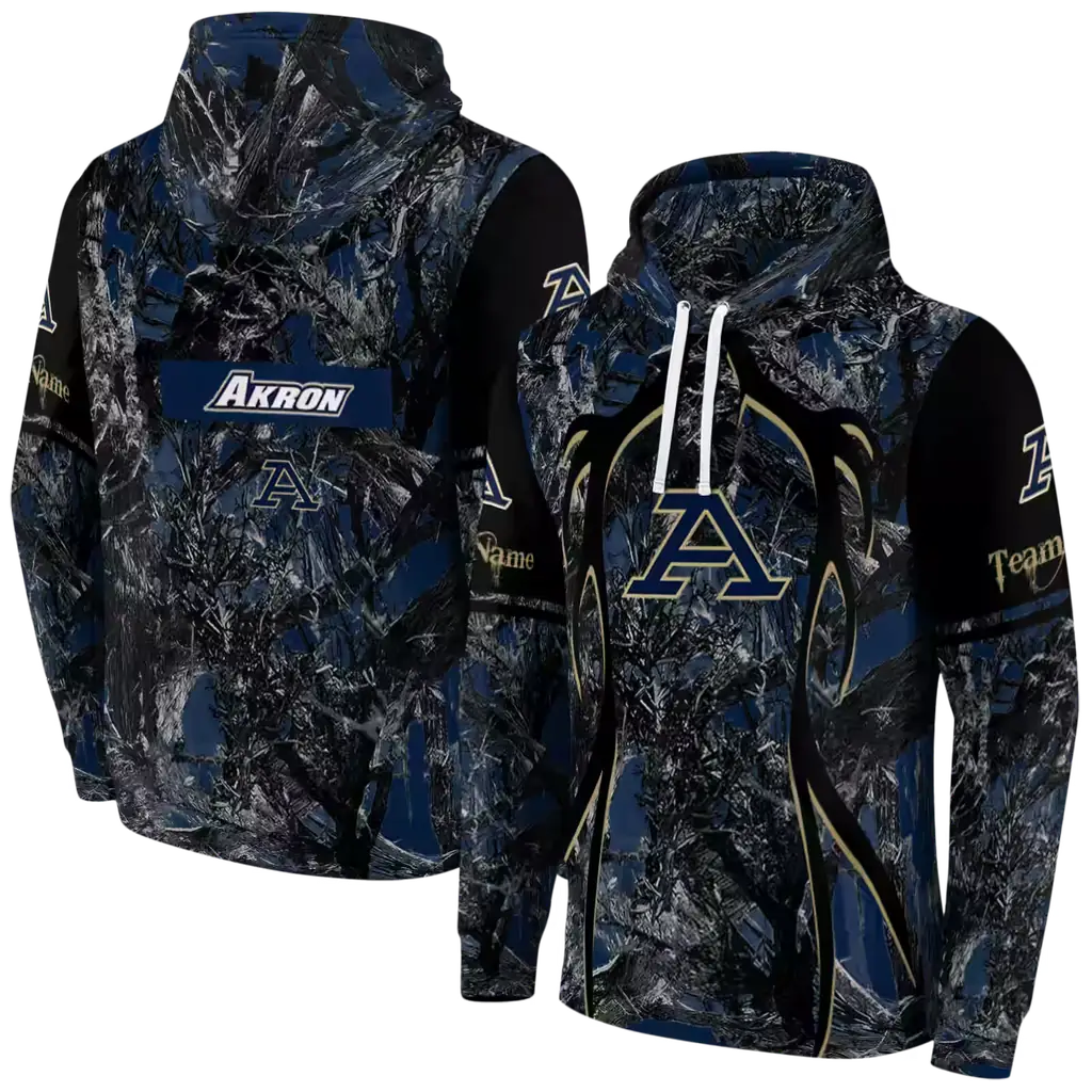 customized akron zips hunting theme blue black hoodie fashion forward customized akron zips hunting theme blue black hoodie fashion forward