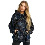 customized akron zips hunting theme blue black hoodie best selling