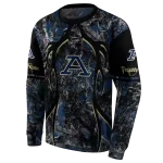 customized akron zips hunting theme blue black hoodie best selling