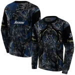 customized akron zips hunting theme blue black hoodie best selling