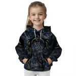customized akron zips hunting theme blue black hoodie best selling