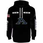 customized akron zips punisher skull black hoodie best selling