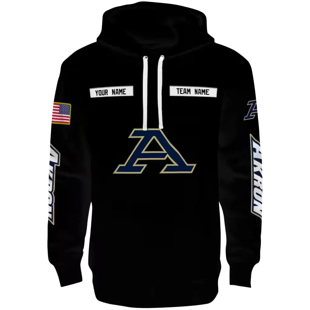 customized akron zips punisher skull black hoodie best selling customized akron zips punisher skull black hoodie best selling