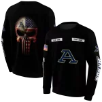 customized akron zips punisher skull black hoodie best selling