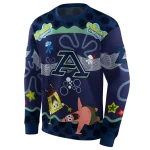 customized akron zips spongebob patrick star blue navy hoodie best selling