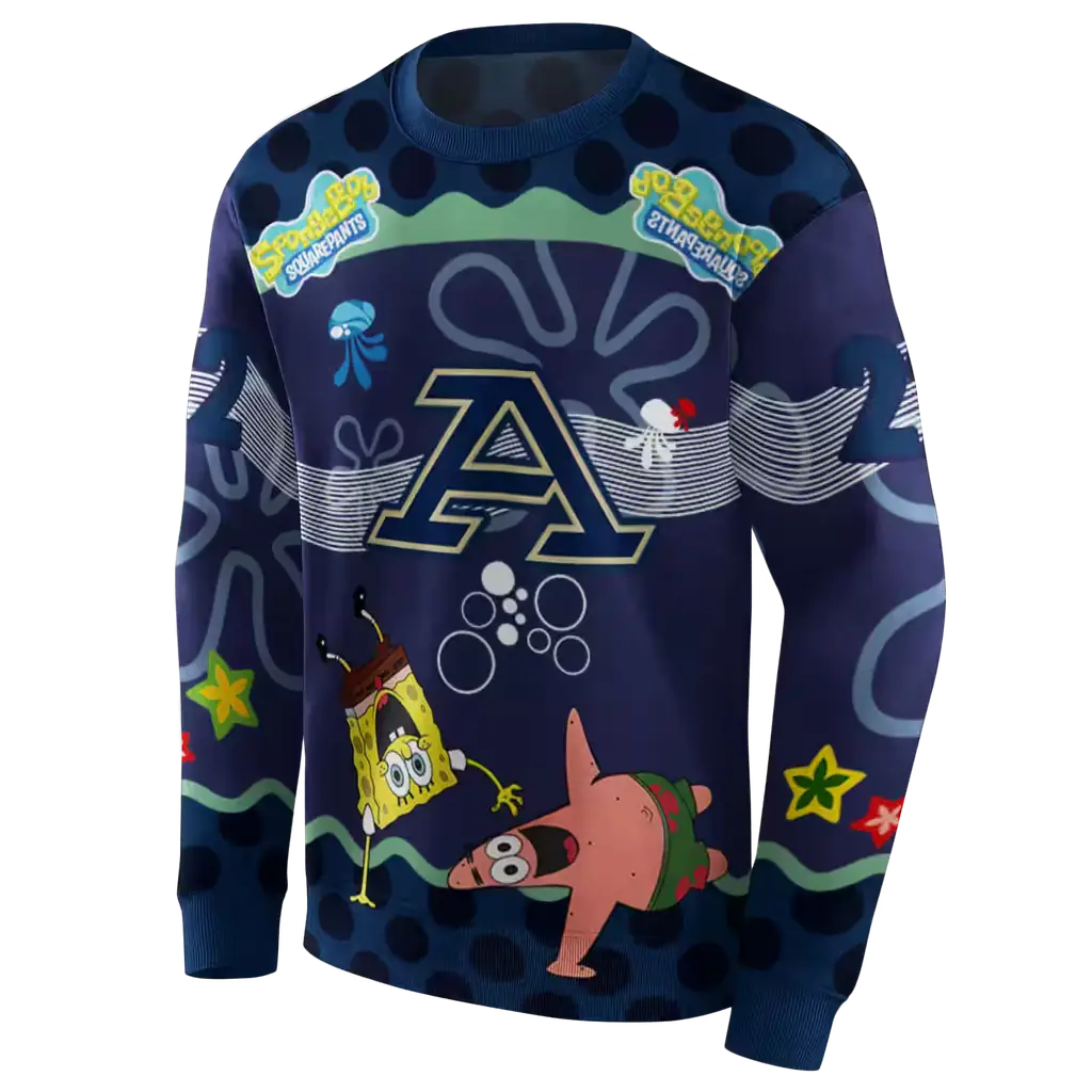 customized akron zips spongebob patrick star blue navy hoodie new arrival customized akron zips spongebob patrick star blue navy hoodie new arrival